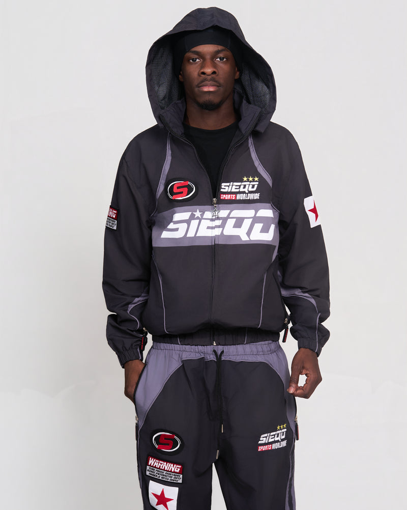 black track suit