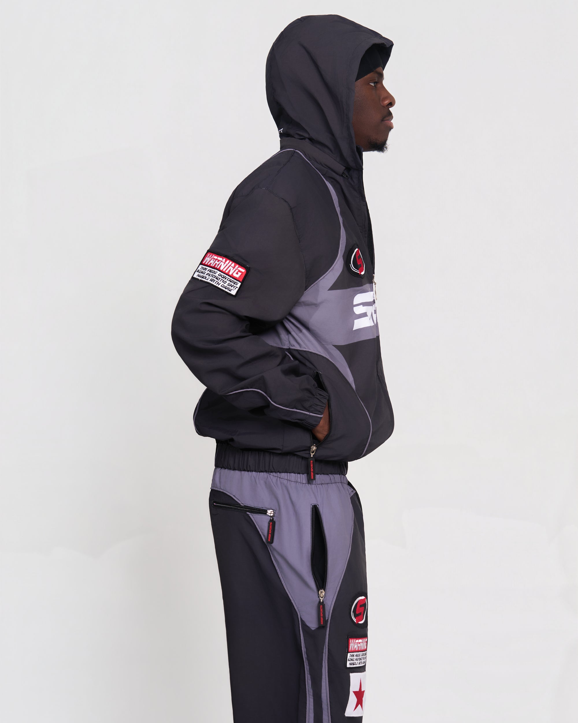 black track suit