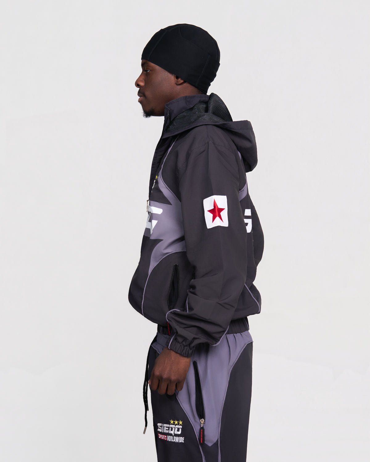 black track suit